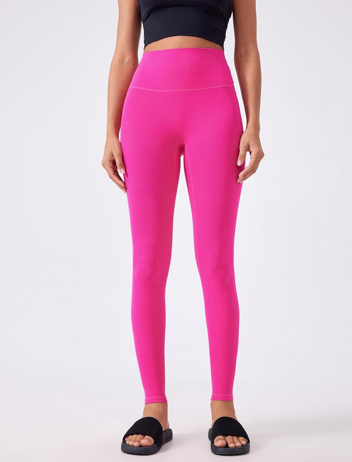 Yvette Womens Athletic Leggings High Waisted Tummy Control Tights for Women(Red)