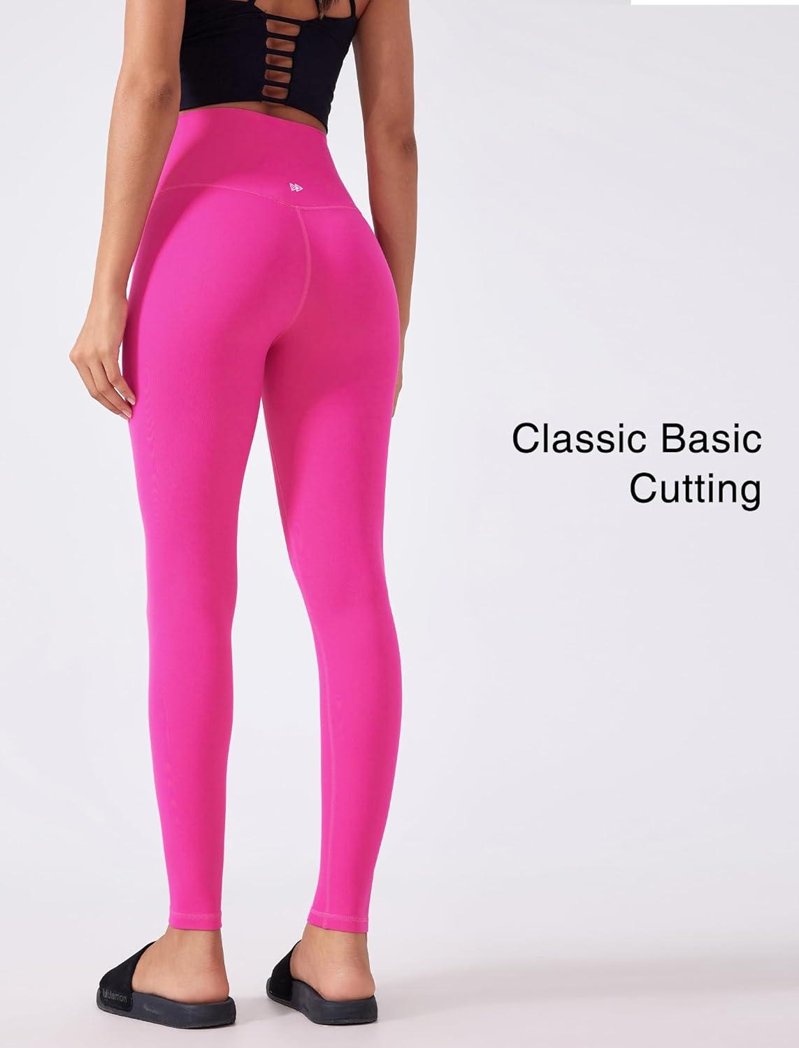 Yvette Womens Athletic Leggings High Waisted Tummy Control Tights for Women(Red)