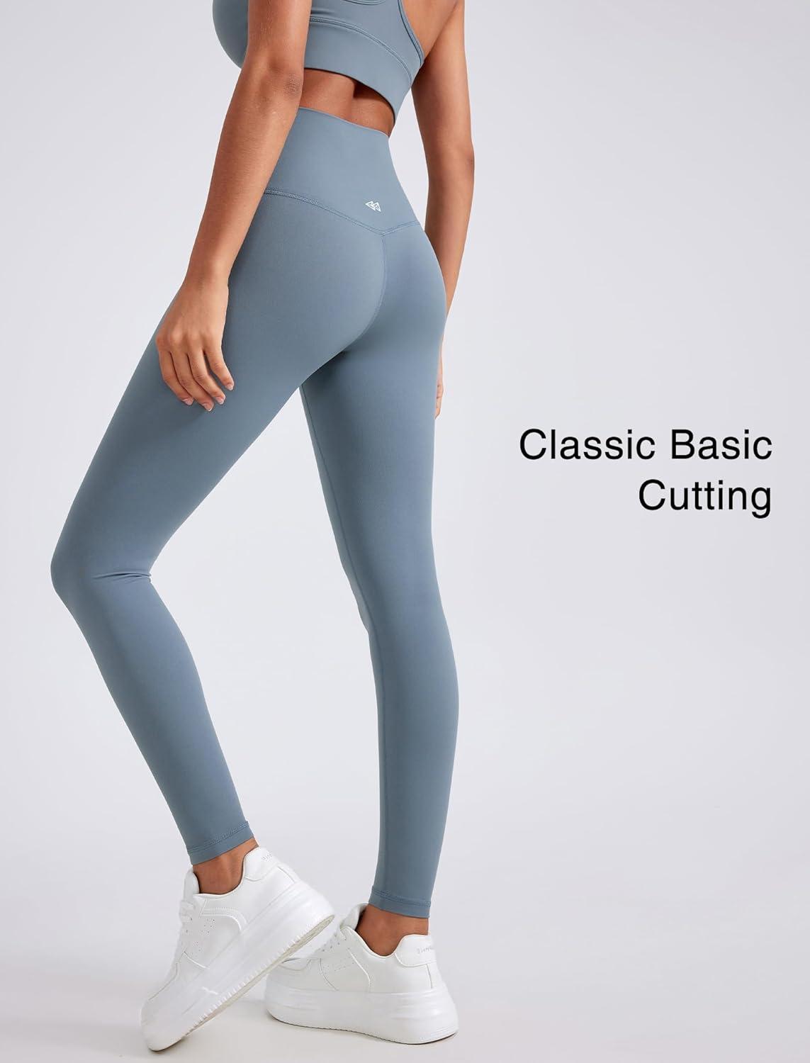Yvette Womens Athletic Leggings High Waisted Tummy Control Tights for Women(Blue)