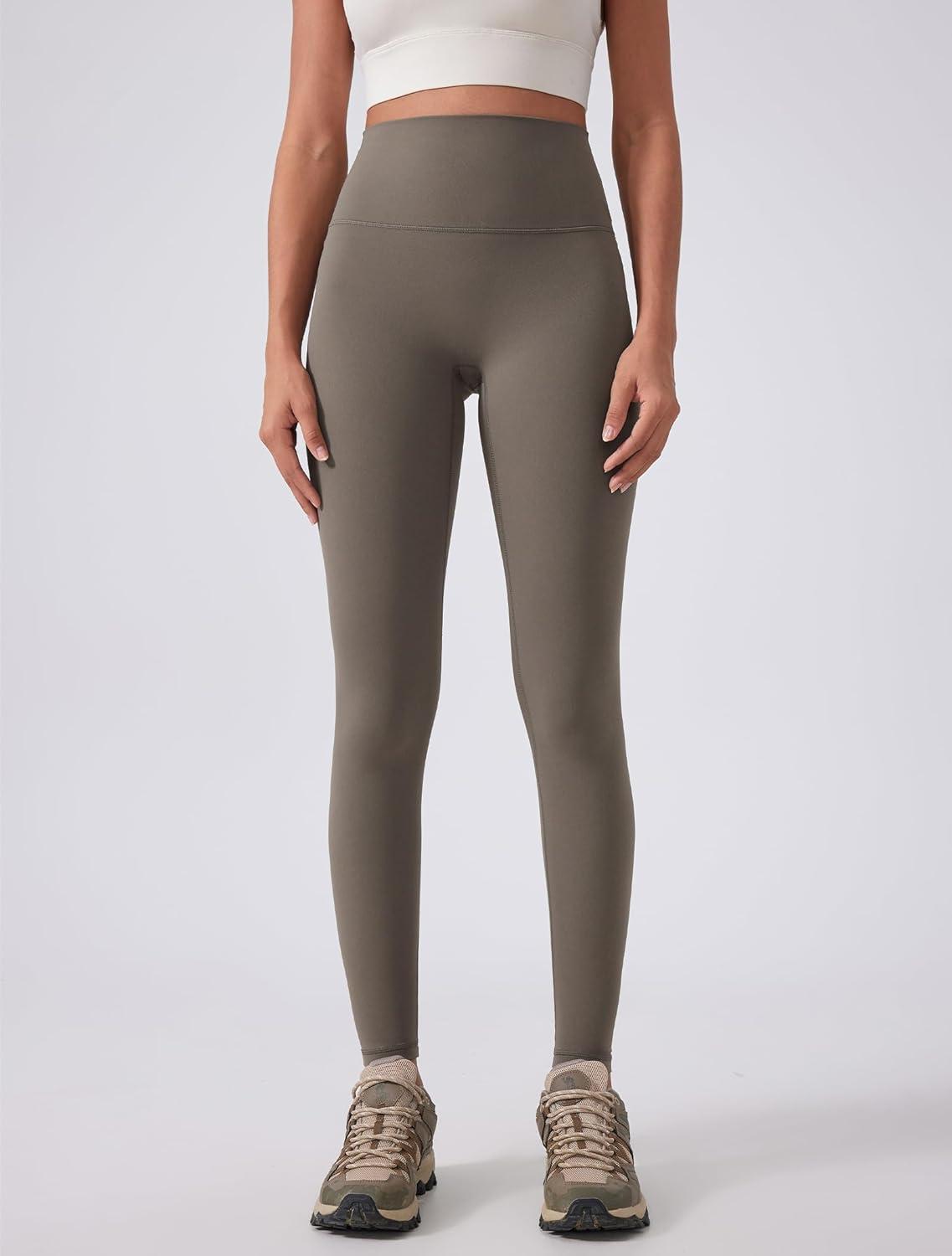 Yvette Womens Athletic Leggings High Waisted Tummy Control Tights for Women(Grey)