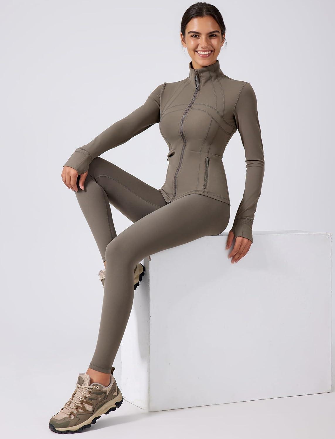 Yvette Womens Athletic Leggings High Waisted Tummy Control Tights for Women(Grey)