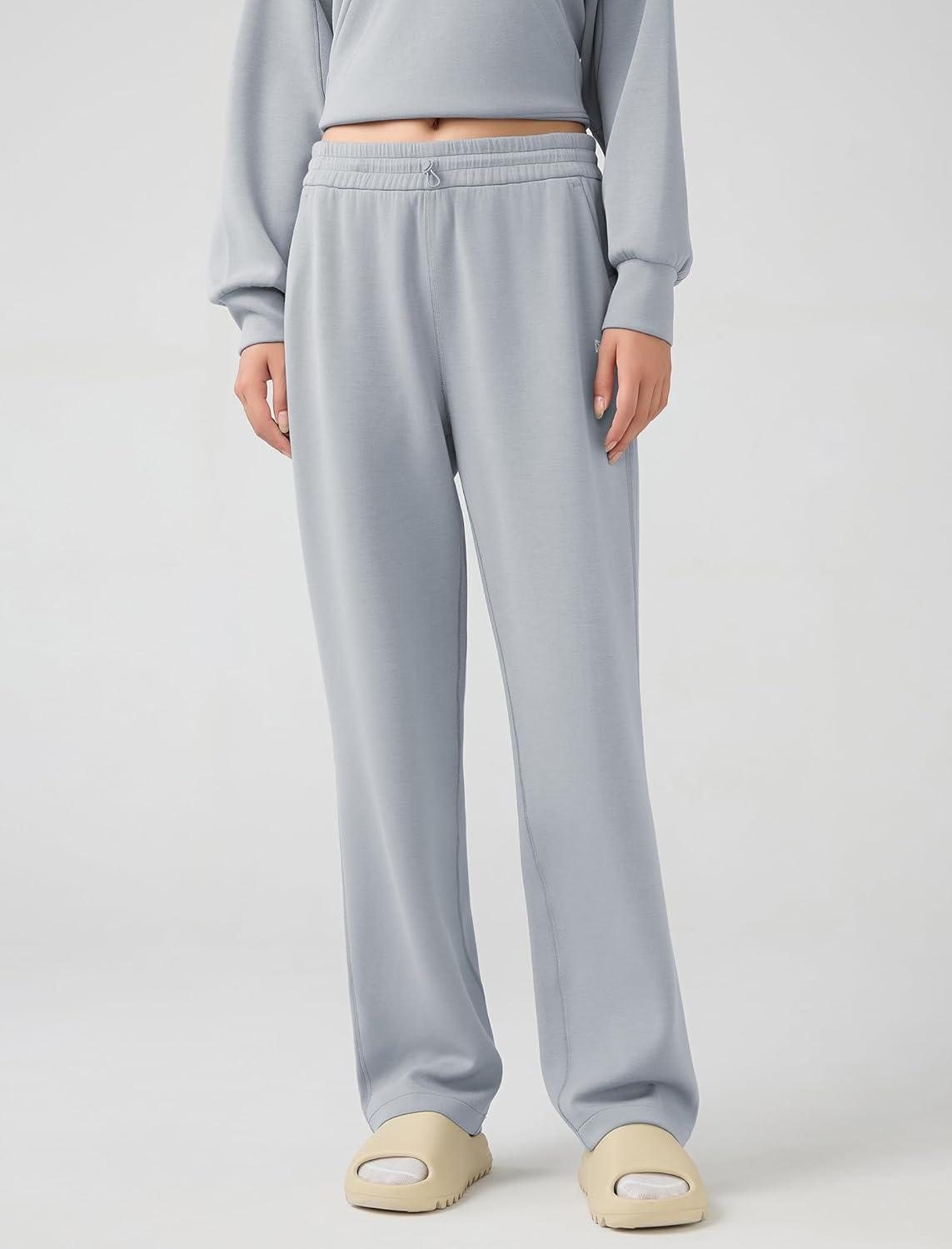Yvette Sweatpants for Women High Waist Athletic Casual Pants with Pockets(Grey)