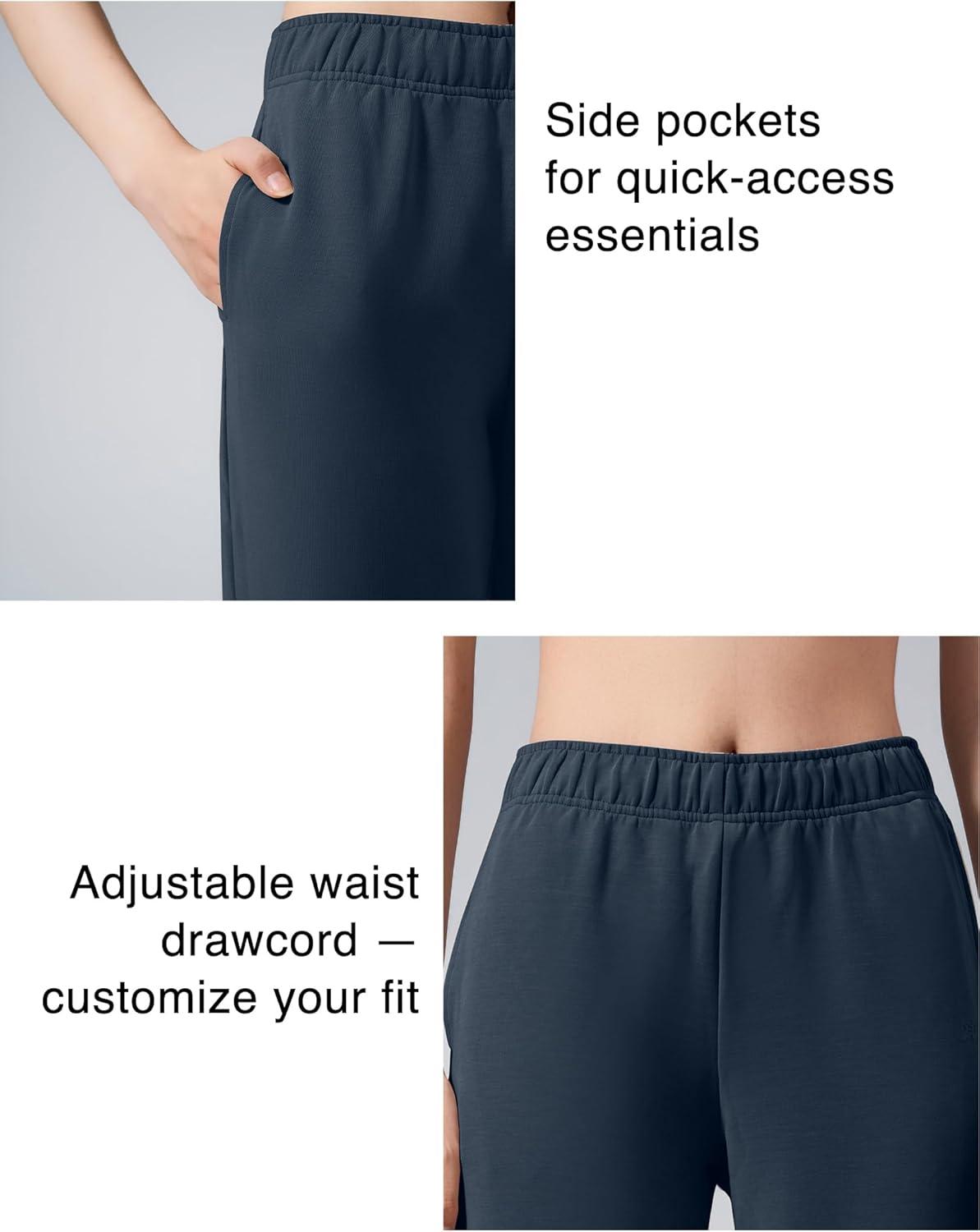 Yvette Women’s Joggers High Waisted Sweatpants Athletic Pants with Pockets(Navy)