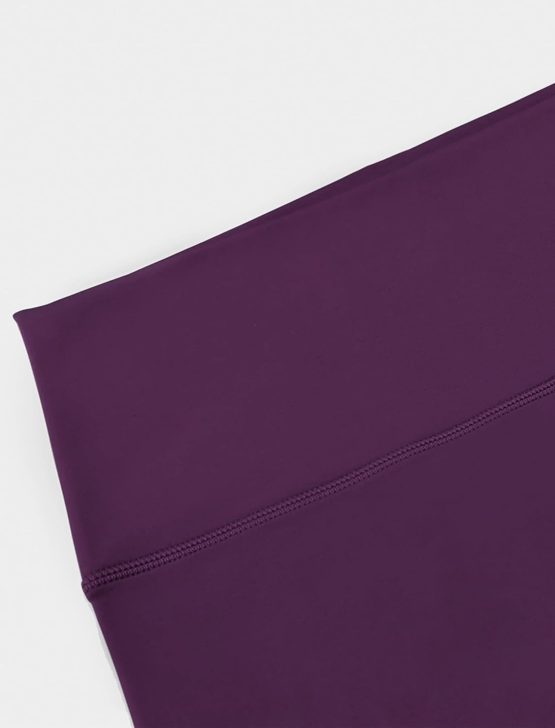 Yvette Womens Biker Shorts Tummy Control High Waist Running Workout Yoga Shorts(Reddish Purple)