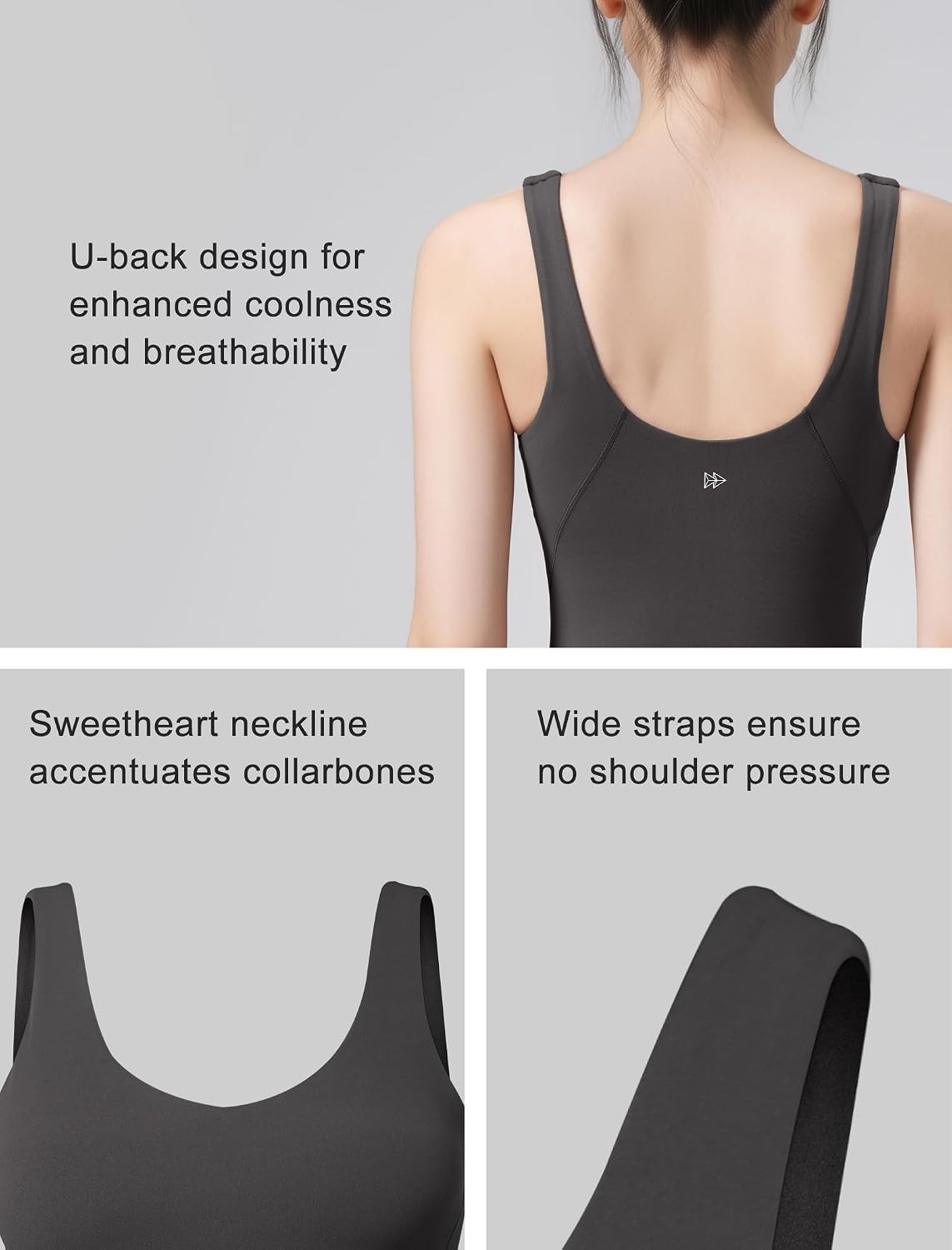 Yvette Women’s Shapewear Jumpsuits Built in Bra Tummy Control Bodycon Bodysuits Yoga Workout Rompers Shorts(Grey)
