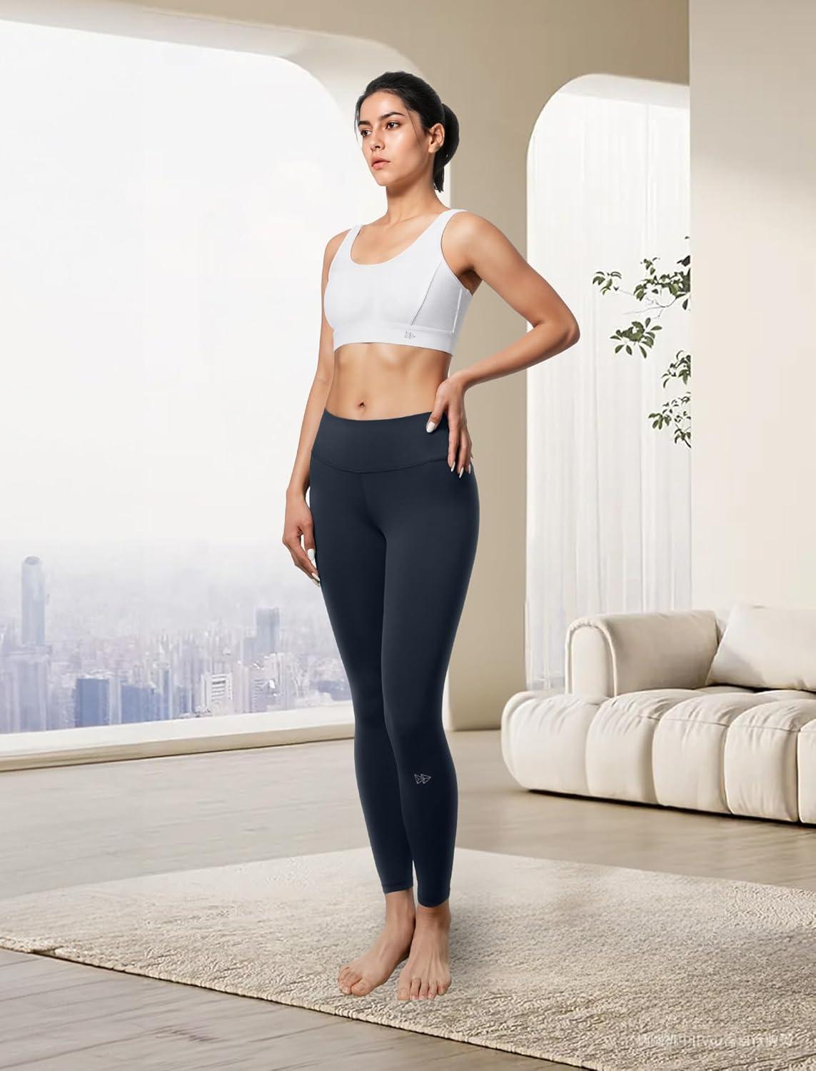 Yvette Sports Bras for Women Lightweight Series Yoga Bras Soft U Back Workout Tops with Detachable Pads(White)