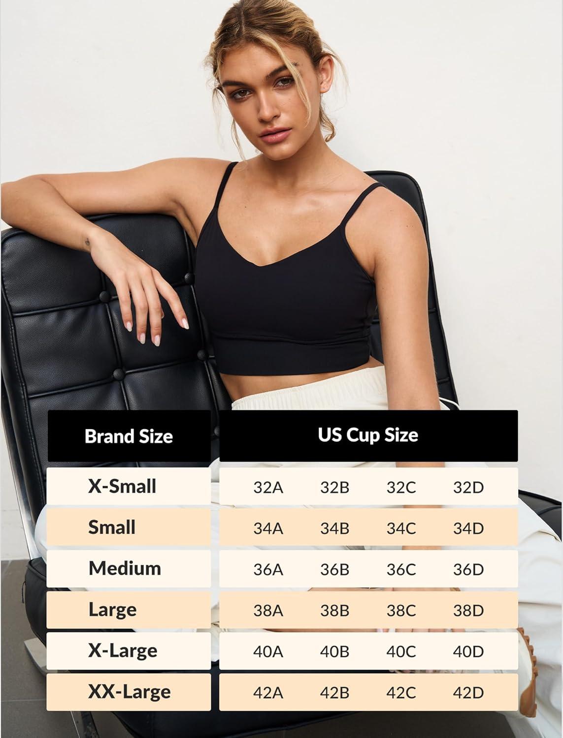 Yvette Adjustable Spaghetti Straps V Back Sports Bras for Women Light Support Padded Wireless Yoga Bra Cropped Tank Top(Nude Pink)