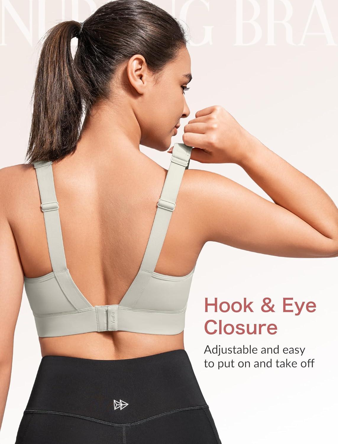 Yvette Nursing Sports Bras for Breastfeeding Supportive Wireless Padded Maternity Bralette for Pregnancy(Grey)