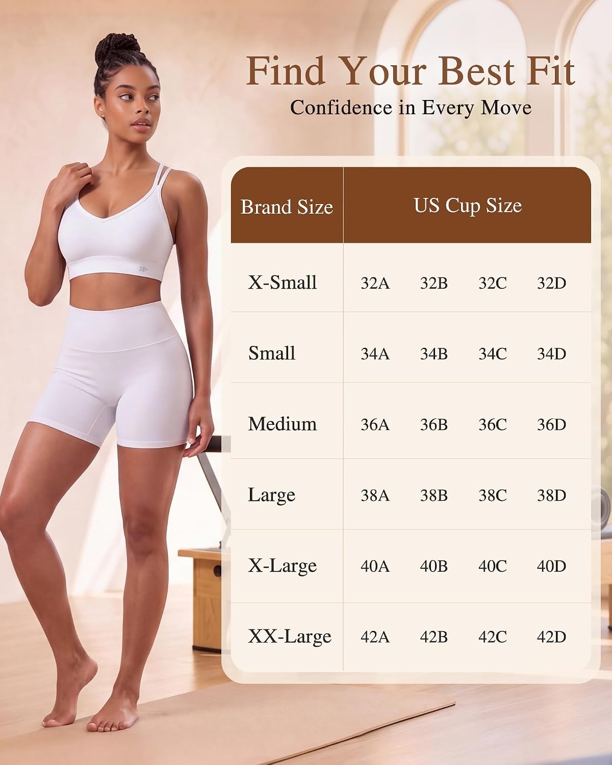 Yvette Yoga Bras Midium Support for Women Low Impact Spaghetti Strap Mesh Splicing Style for Yoga Pilates Walking Daily(White)