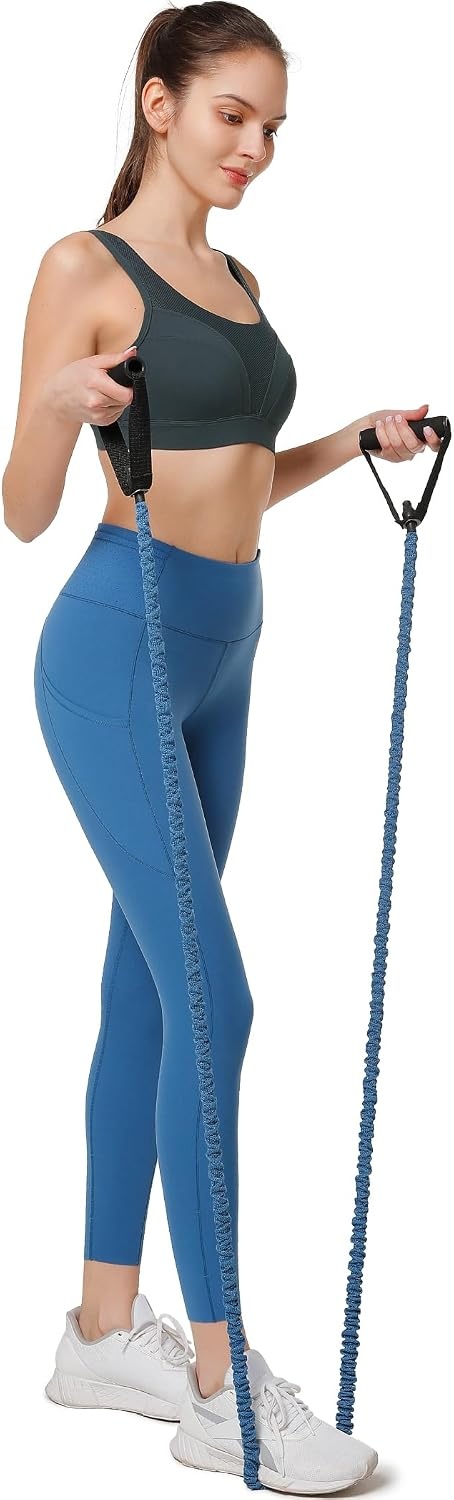 Yvette Supportive Adjustable Sports Bras Molded Cup | High Impact Support,Non Removable Sewn-in Pads,No Bounce,Wireless & Comfortable,Running,Gym Workout,HIIT,Hook & Eye Closure(Haze Blue)